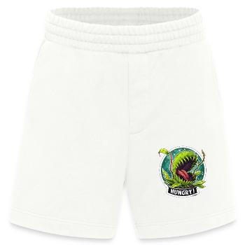 Fleischfressende Pflanze: Immer hungrig - Heavyweight Shorts - made by SPREAD  - OFF WHITE - Vorne