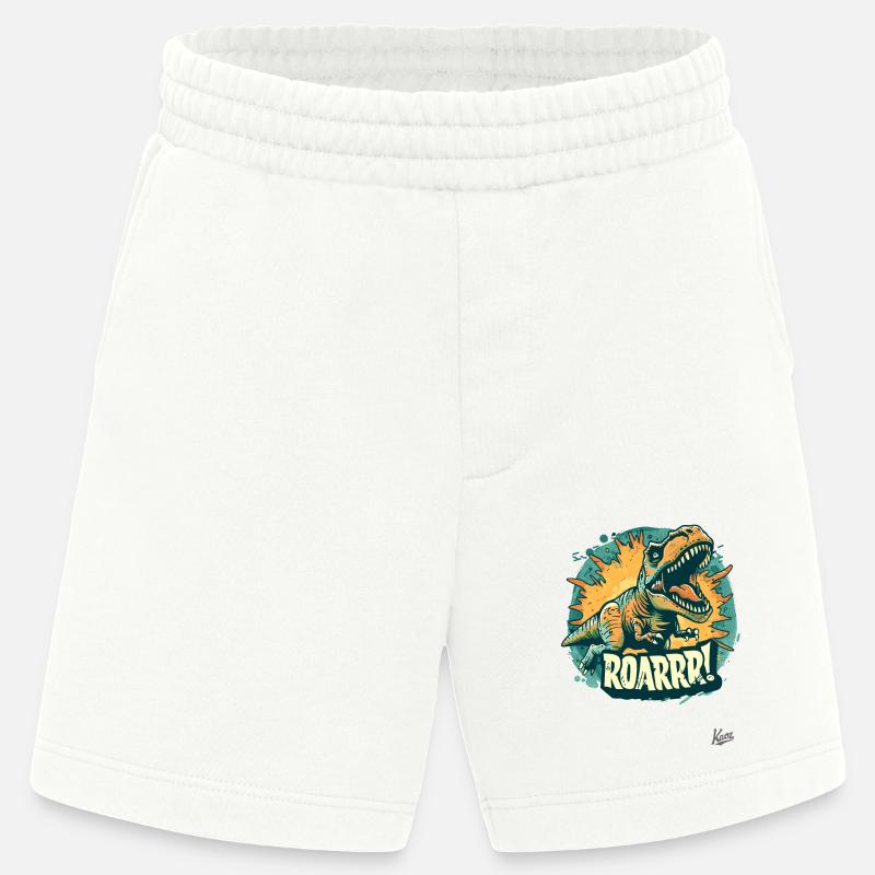 Noch ein Rex-Brüll-Dino-Dinosaurier - Heavyweight Shorts - made by SPREAD  - OFF WHITE