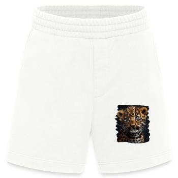 Leoparden Leopard - Heavyweight Shorts - made by SPREAD  - OFF WHITE - Vorne