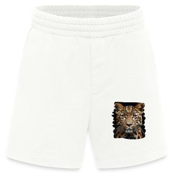 Leoparden Leopard - Heavyweight Shorts - made by SPREAD  - OFF WHITE - Vorne