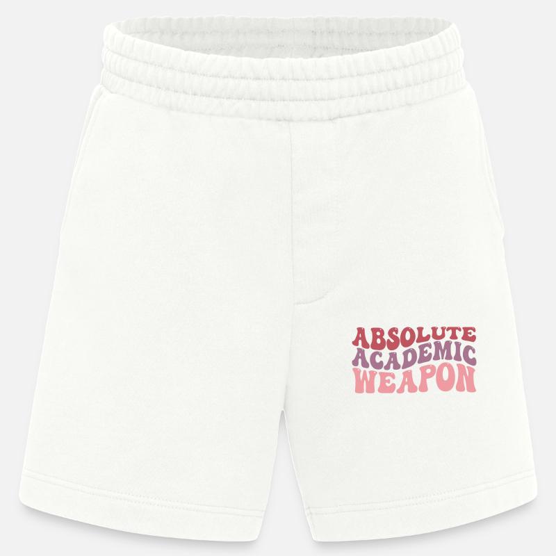 Studenten Absolute Academic Weapon - Heavyweight Shorts - made by SPREAD - OFF WHITE