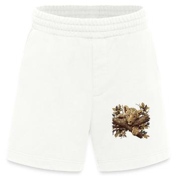 Leoparden Leopard - Heavyweight Shorts - made by SPREAD  - OFF WHITE - Vorne