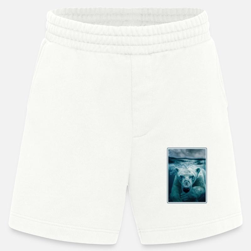 Polar Bear Eisbären Eisbär - Heavyweight Shorts - made by SPREAD  - OFF WHITE