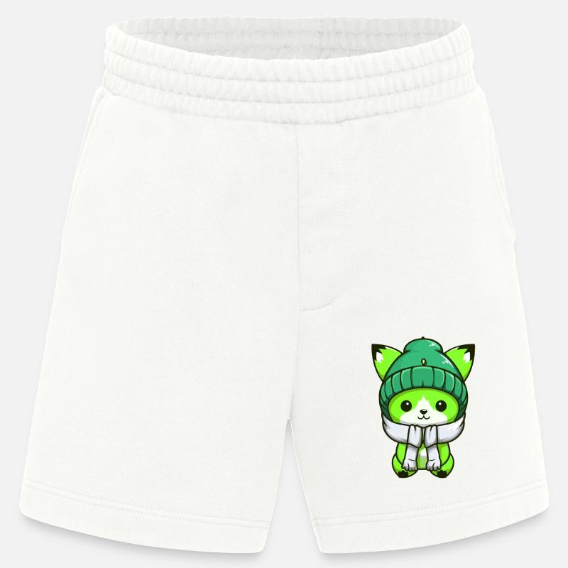Fuchs Winter Comic - Heavyweight Shorts - made by SPREAD  - OFF WHITE