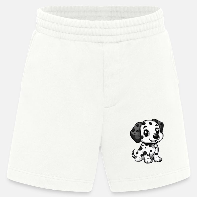 Dalmatiner Hund Comic Niedlich - Heavyweight Shorts - made by SPREAD  - OFF WHITE