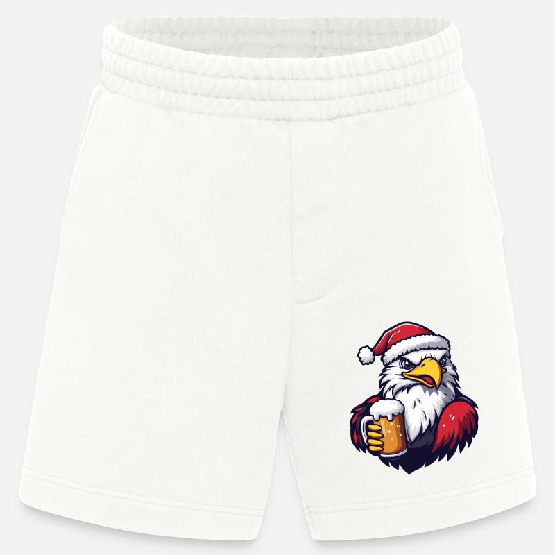 Bière de Noël Eagle - Short bio épais fabriqué en UE - OFF WHITE