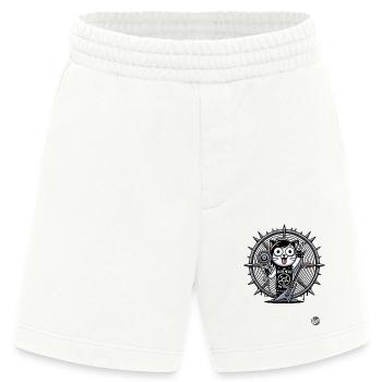 Metal-Katze, wir vertrauen auf Death-Metal - Heavyweight Shorts - made by SPREAD  - OFF WHITE - Vorne