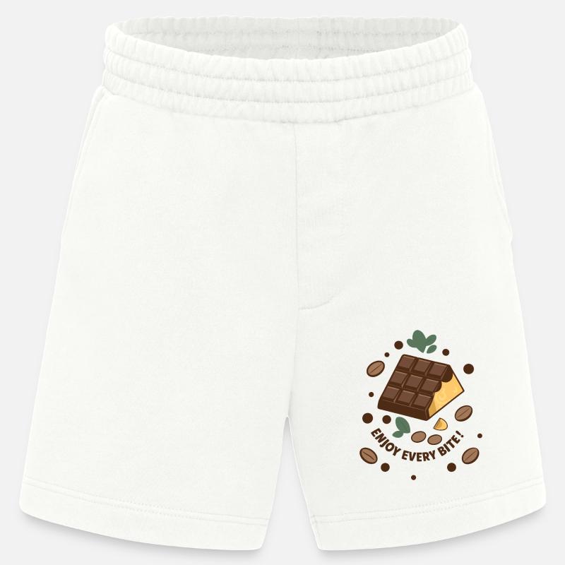 TAFELN SCHOKOLADE - Heavyweight Shorts - made by SPREAD  - OFF WHITE