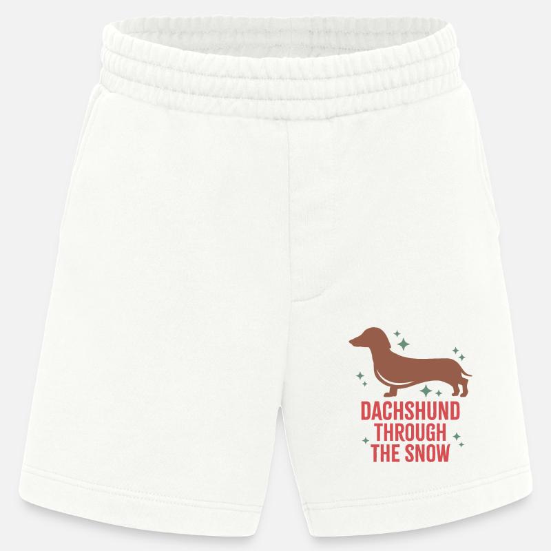 Dackel durch den Schnee - Heavyweight Shorts - made by SPREAD  - OFF WHITE