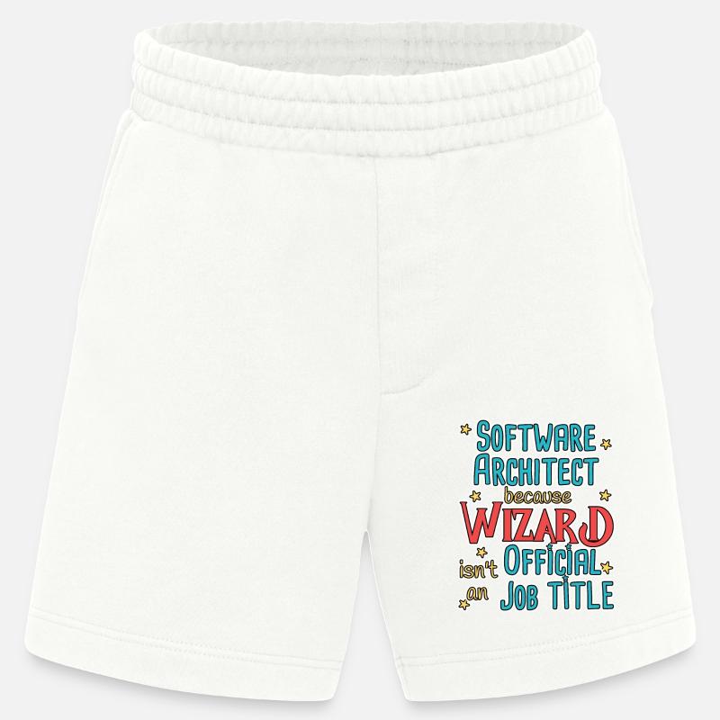 Software Architect Wizard Software Architektur - Heavyweight Shorts - made by SPREAD  - OFF WHITE