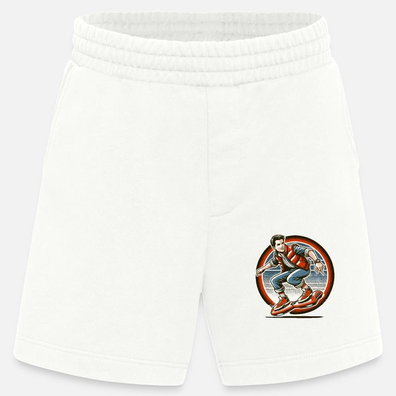 Hoverboarding is timeless fun - Heavyweight Shorts - made by SPREAD  - OFF WHITE