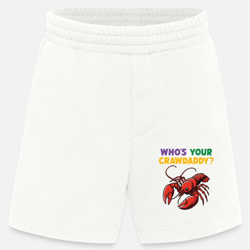 Wer ist dein Crawdaddy - Heavyweight Shorts - made by SPREAD - OFF WHITE