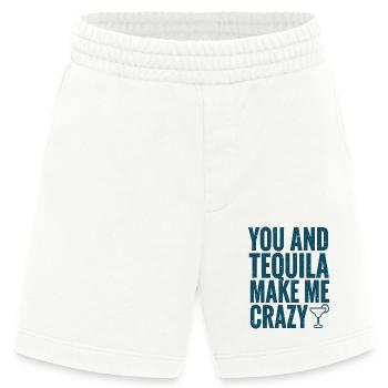 Tequila Party Spruch Zitat - Heavyweight Shorts - made by SPREAD  - OFF WHITE - Vorne