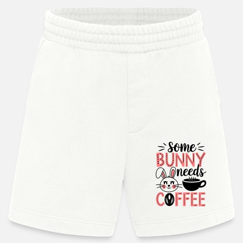 Easter Coffee Drink Easter Coffee - Heavyweight Shorts - made by SPREAD  - OFF WHITE