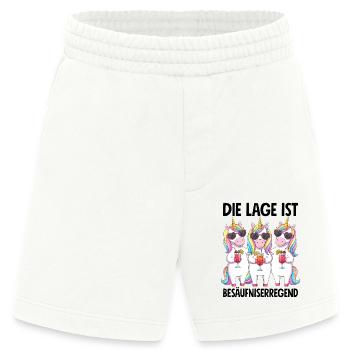 La situation est l’ivresse - Short bio épais fabriqué en UE - OFF WHITE - Devant