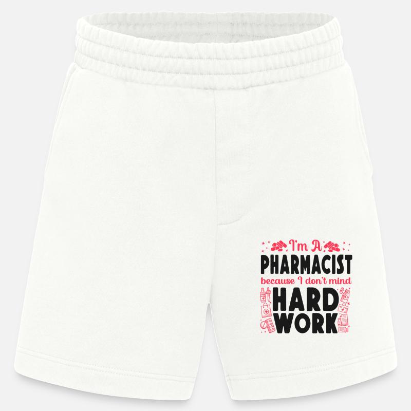 Pharmacy Tech Technician - Heavyweight Shorts - made by SPREAD - OFF WHITE