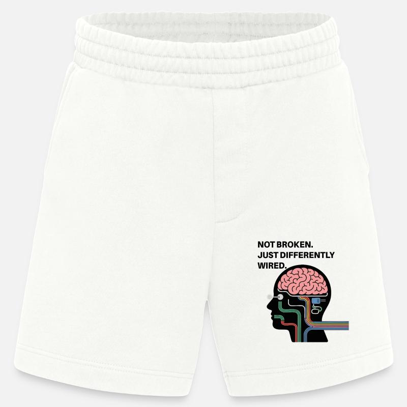 Not broken – just wired differently - Heavyweight Shorts - made by SPREAD  - OFF WHITE