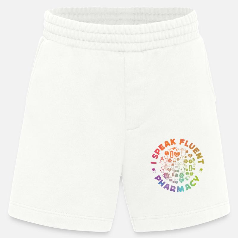 Pharmacy Tech Technician - Heavyweight Shorts - made by SPREAD - OFF WHITE