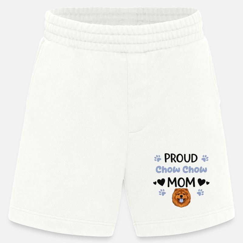 Stolze Chow Mutter, Chow-chow - Heavyweight Shorts - made by SPREAD  - OFF WHITE