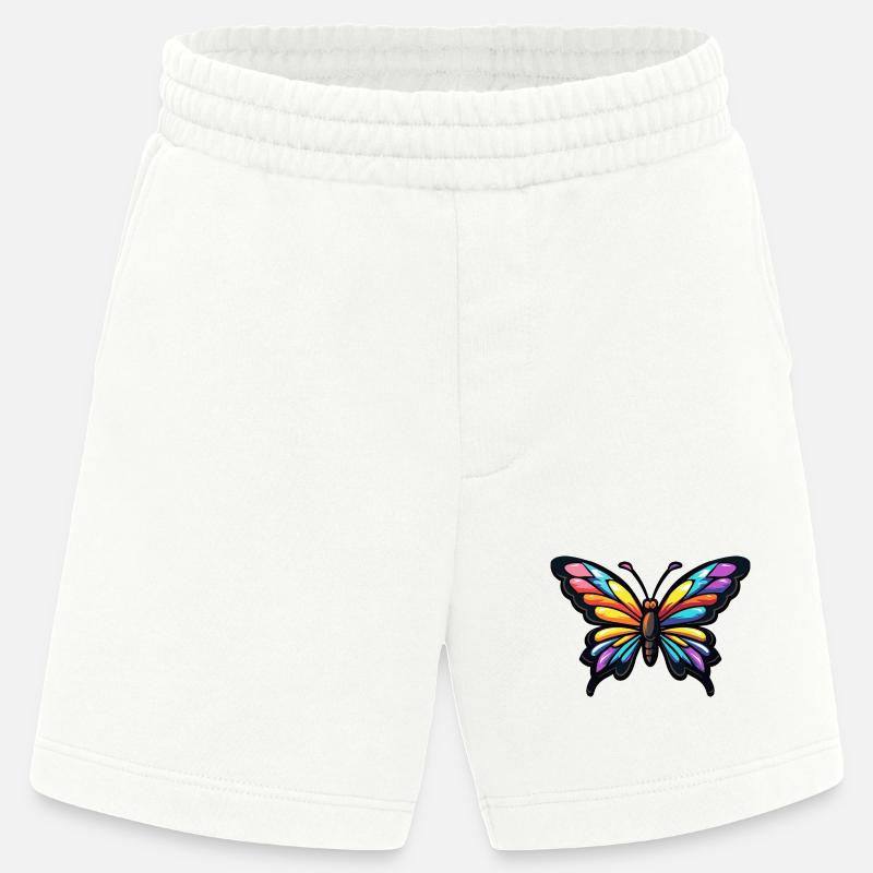 Schmetterling Comic - Heavyweight Shorts - made by SPREAD  - OFF WHITE