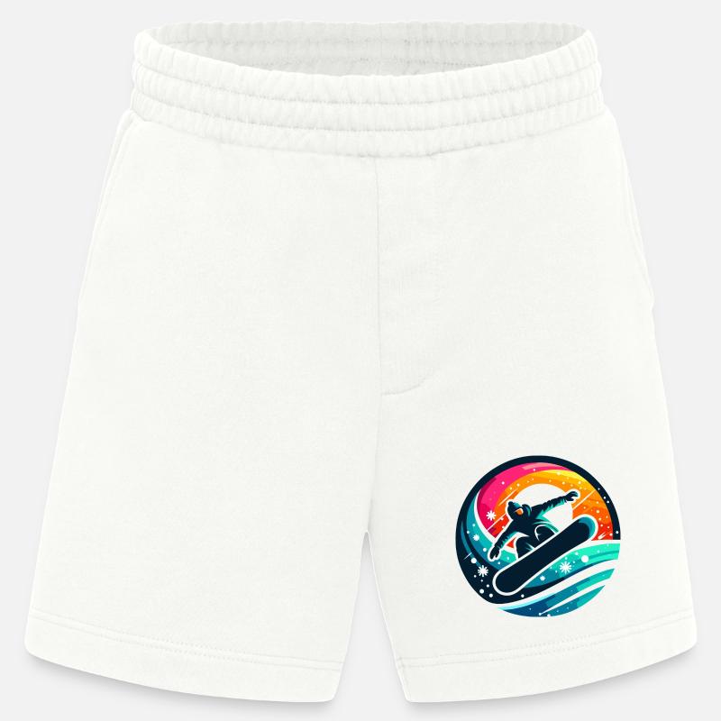 Vibrationen der Snowboard-Evolution - Heavyweight Shorts - made by SPREAD  - OFF WHITE