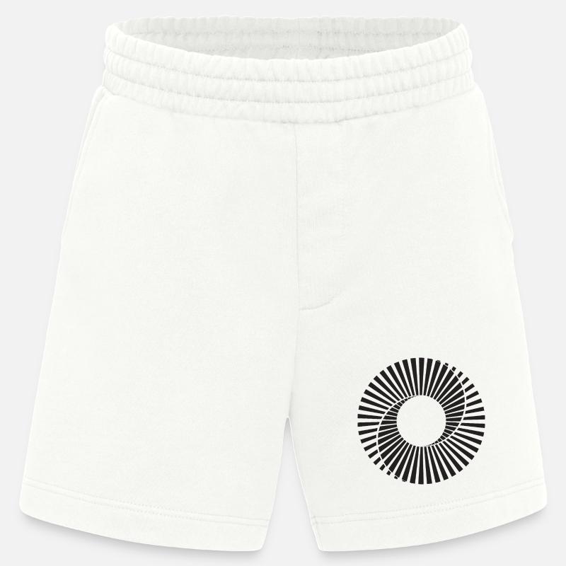 Scanimation-Spiraldesign - Heavyweight Shorts - made by SPREAD  - OFF WHITE