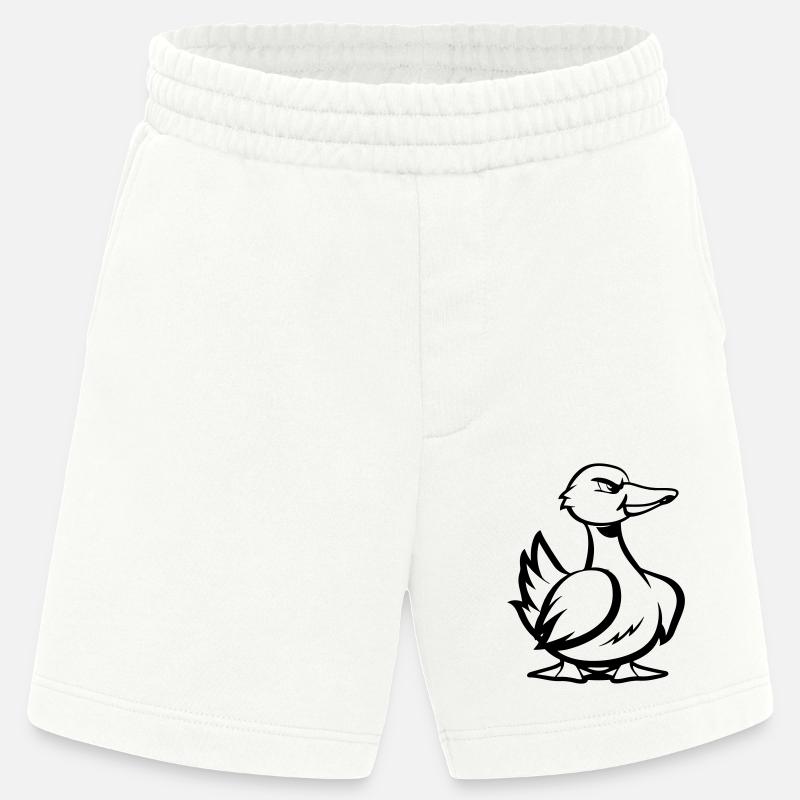 ente comic - Heavyweight Shorts - made by SPREAD  - OFF WHITE