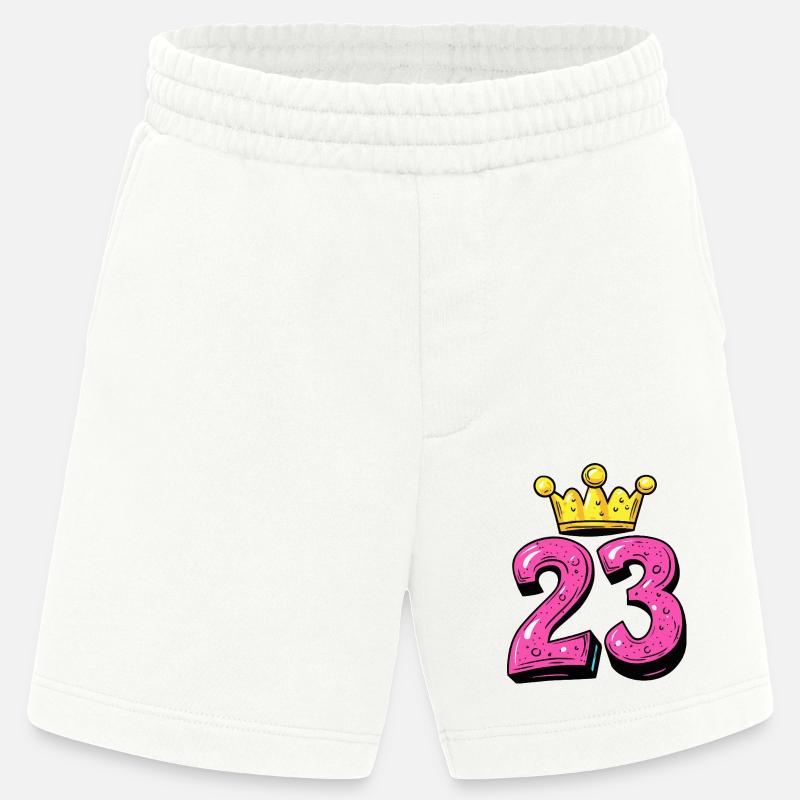 Couronne à 23 chiffres - Short bio épais fabriqué en UE - OFF WHITE