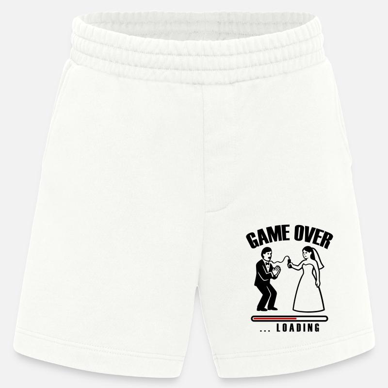 Game Over Loading Hochzeit - Heavyweight Shorts - made by SPREAD  - OFF WHITE