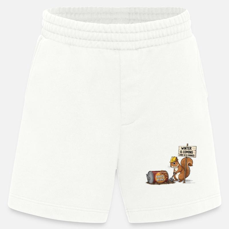 Cooles Eichhörnchen - Heavyweight Shorts - made by SPREAD  - OFF WHITE