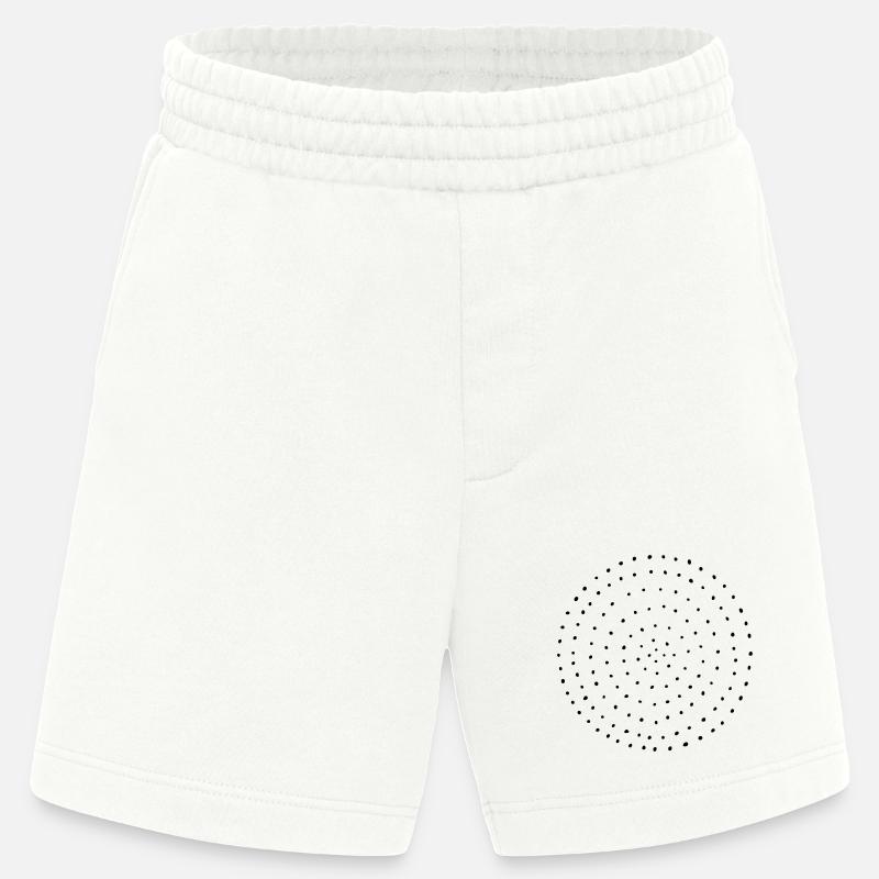 Dotted dots circle dots pattern gift - Heavyweight Shorts - made by SPREAD - OFF WHITE