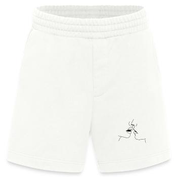 Kuss küssen Liebe Lust - Heavyweight Shorts - made by SPREAD  - OFF WHITE - Vorne