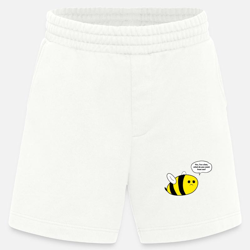 Thick bee bee gift - Heavyweight Shorts - made by SPREAD  - OFF WHITE