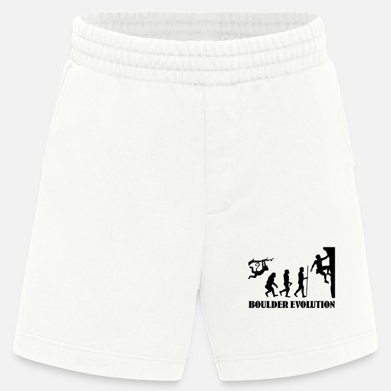 Boulder Evolution Escalade Alpinisme Boulderer - Short bio épais fabriqué en UE - OFF WHITE