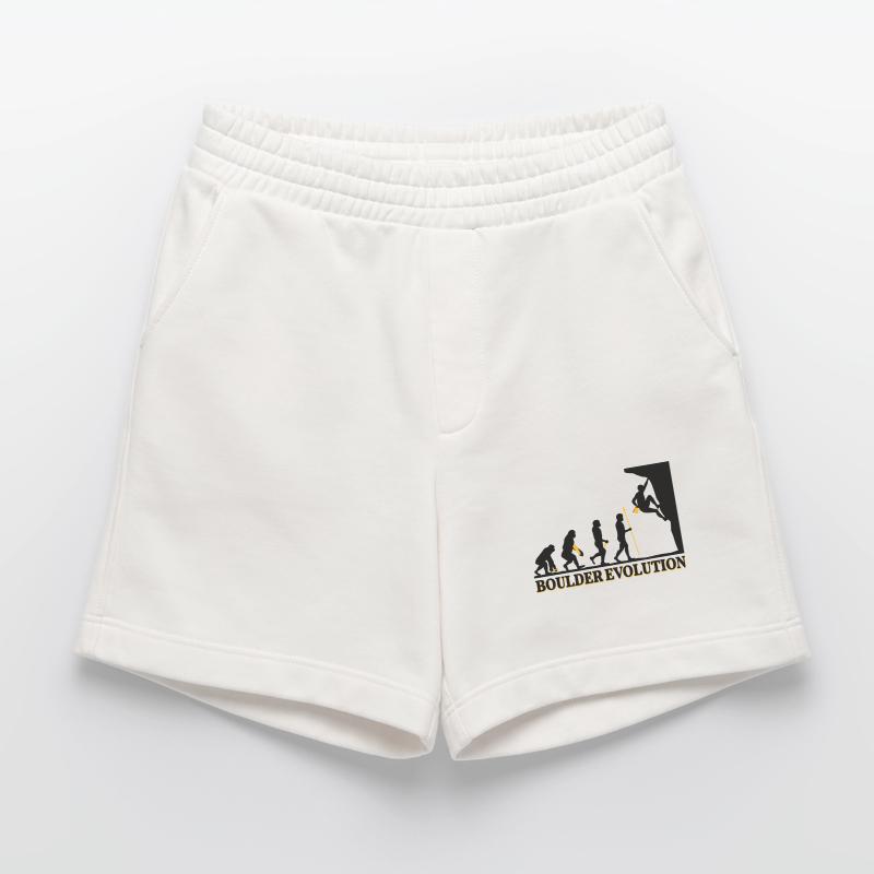 Boulder Evolution Klettern Bergsteigen Spruch Heavyweight Shorts - made by SPREAD 