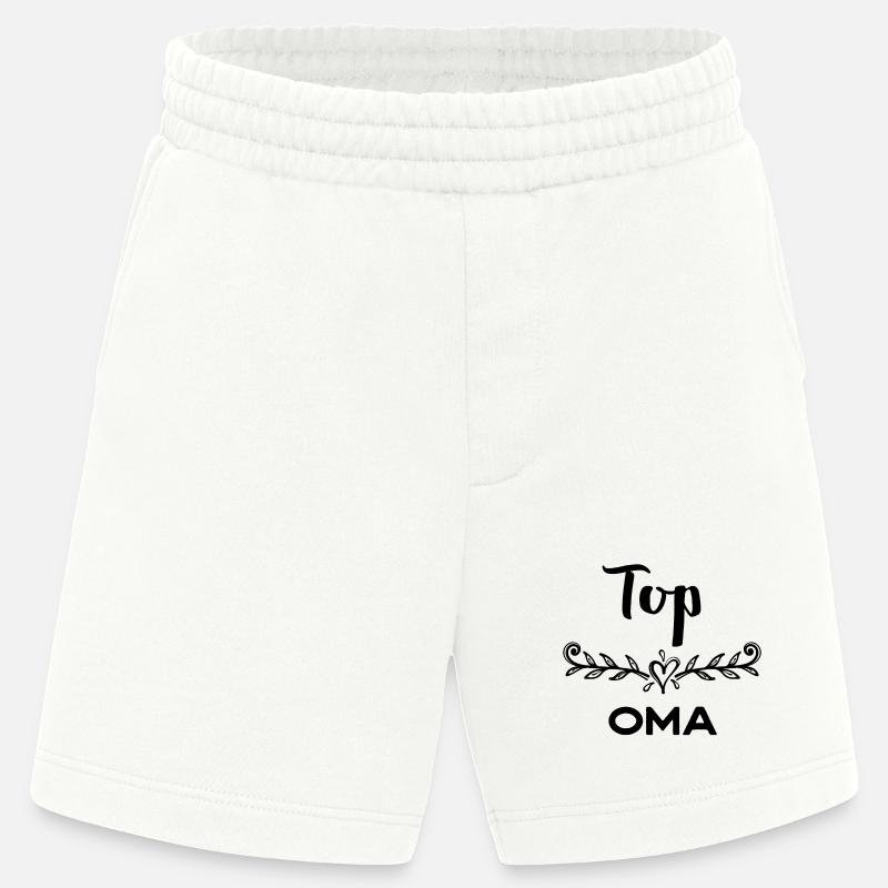 Oma Statement Großmutter Gratulation Superoma - Heavyweight Shorts - made by SPREAD  - OFF WHITE