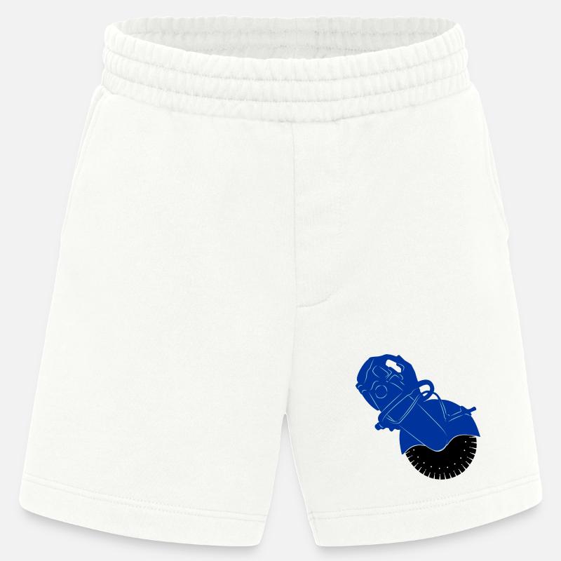 Pflastersteinsäge oder Steinsägemaschine - Heavyweight Shorts - made by SPREAD  - OFF WHITE