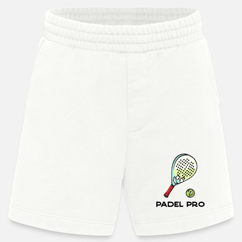 Rückschlag Statement Schläger Ball Statement Padel - Heavyweight Shorts - made by SPREAD  - OFF WHITE