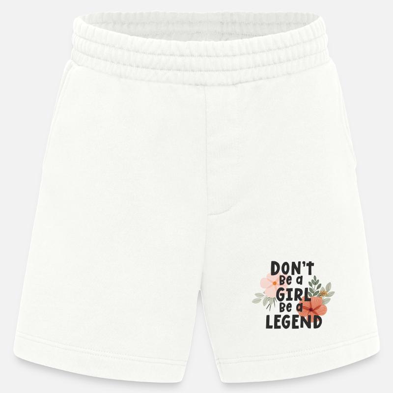 Sei kein Mädchen, sei eine Legende - Heavyweight Shorts - made by SPREAD  - OFF WHITE