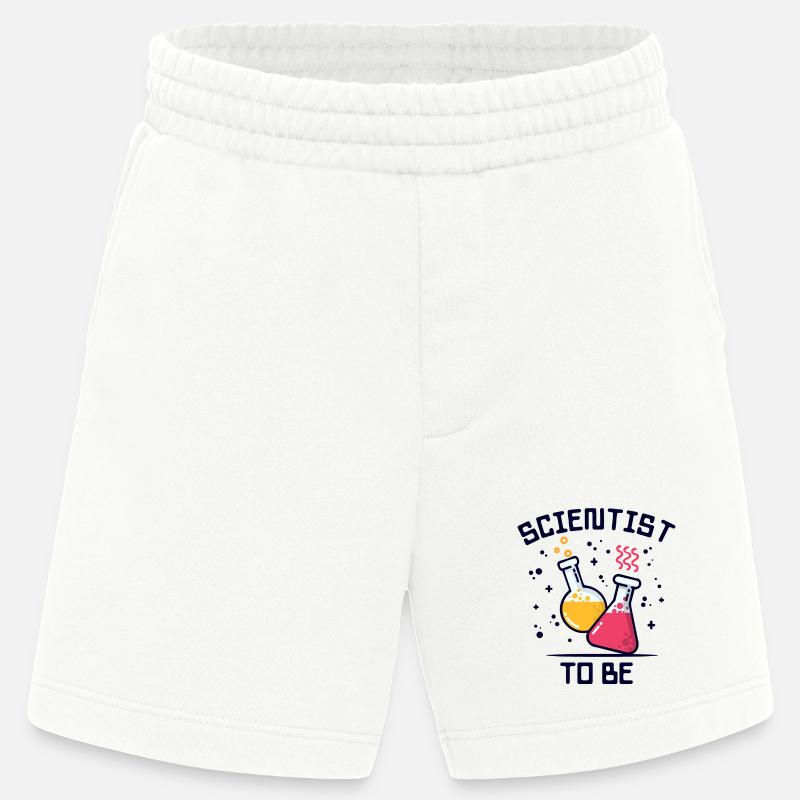 Workaholic Wissenschafter Statement Beruf Karriere - Heavyweight Shorts - made by SPREAD  - OFF WHITE