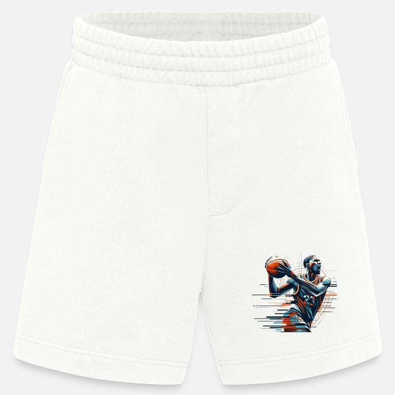 Basketball dynamisch Geschenk - Heavyweight Shorts - made by SPREAD  - OFF WHITE