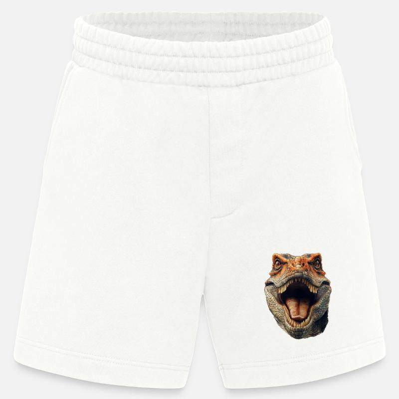 Dinosaur Head - Heavyweight Shorts - made by SPREAD  - OFF WHITE