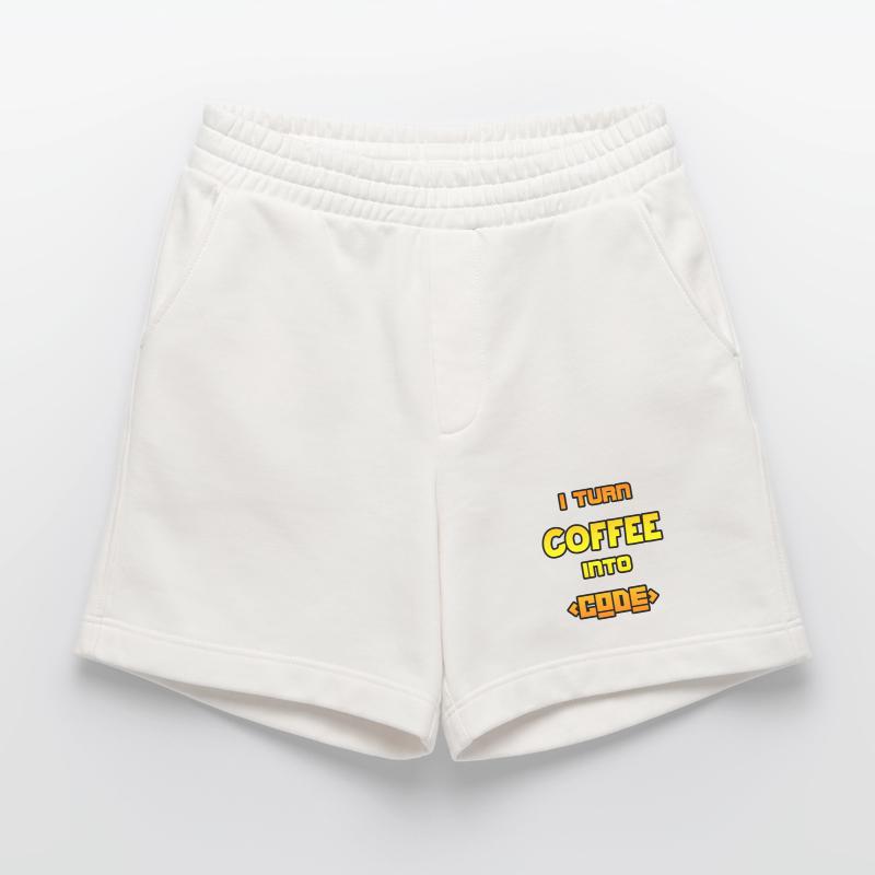 Je transforme le café en code Short bio épais fabriqué en UE