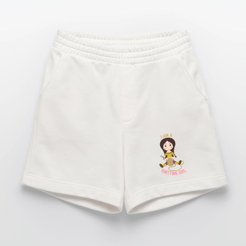 Ich bin ein Strickmädchen Heavyweight Shorts - made by SPREAD 
