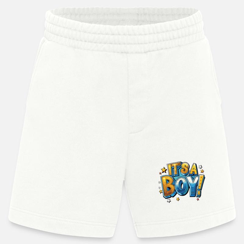 Es ist ein Junge Comic - Heavyweight Shorts - made by SPREAD  - OFF WHITE