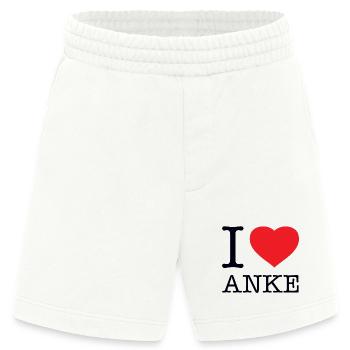 I LOVE ANKE - Heavyweight Shorts - made by SPREAD  - OFF WHITE - Vorne