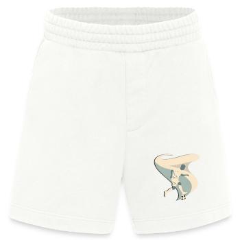 ⚽🔥 Football Passion – Spieler & Dribbling T-Shirt - Heavyweight Shorts - made by SPREAD  - OFF WHITE - Vorne