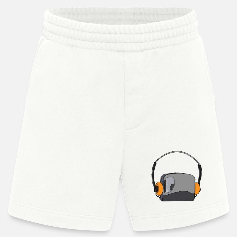 Cool Portable Cassette Audio Player - Heavyweight Shorts - made by SPREAD  - OFF WHITE