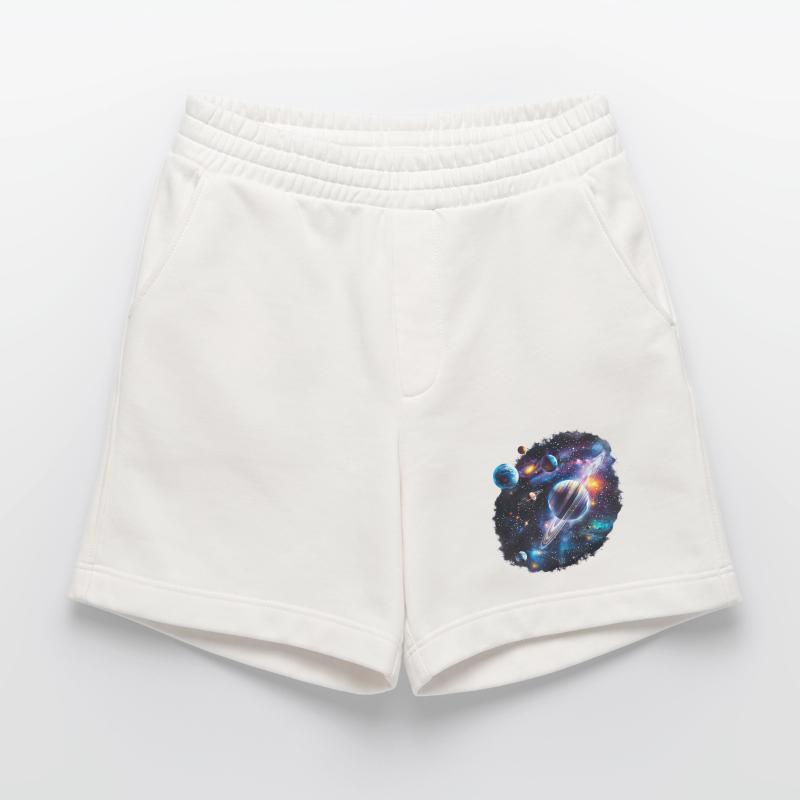 Galactic Planetary System Pattern Heavyweight Shorts - made by SPREAD 