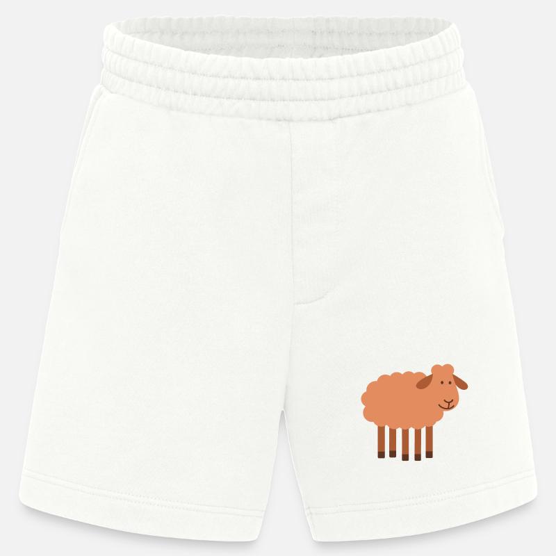Schaf mit 5 Beinen seltene Perle - Heavyweight Shorts - made by SPREAD - OFF WHITE